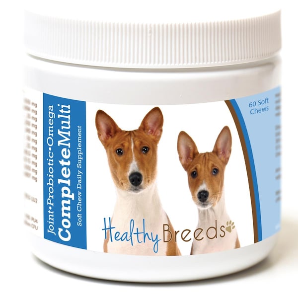 Healthy Breeds Basenji All in One Multivitamin Soft Chew, 60PK 192959007570 - main